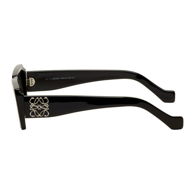 【送料&関税込】Loewe Anagram Lw40160i - Black Sunglasses LOEWE Anagram LW40160I women Black Geometric Sunglasses