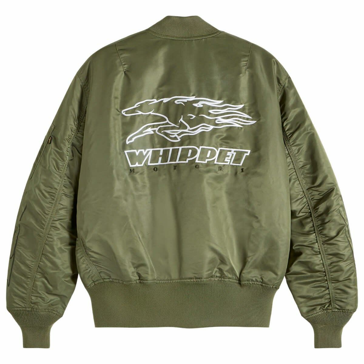 END. x Alpha Industries MA-1 Bomber Jacket in Olive