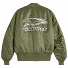 END. x Alpha Industries MA-1 Bomber Jacket in Olive