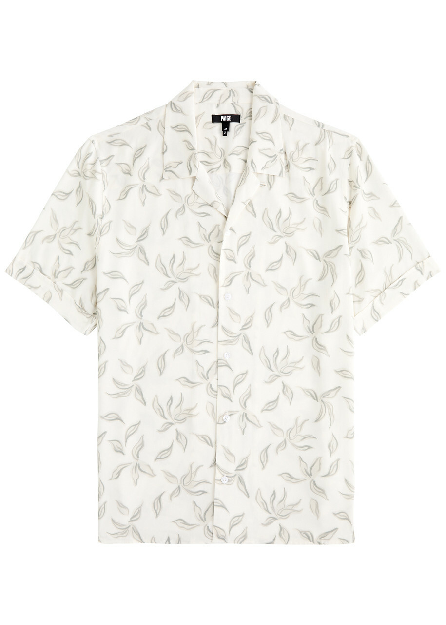 Paige Landon Printed Shirt Cream