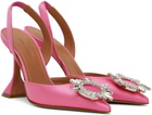 Amina Muaddi Pink Begum Sling 95 Heels