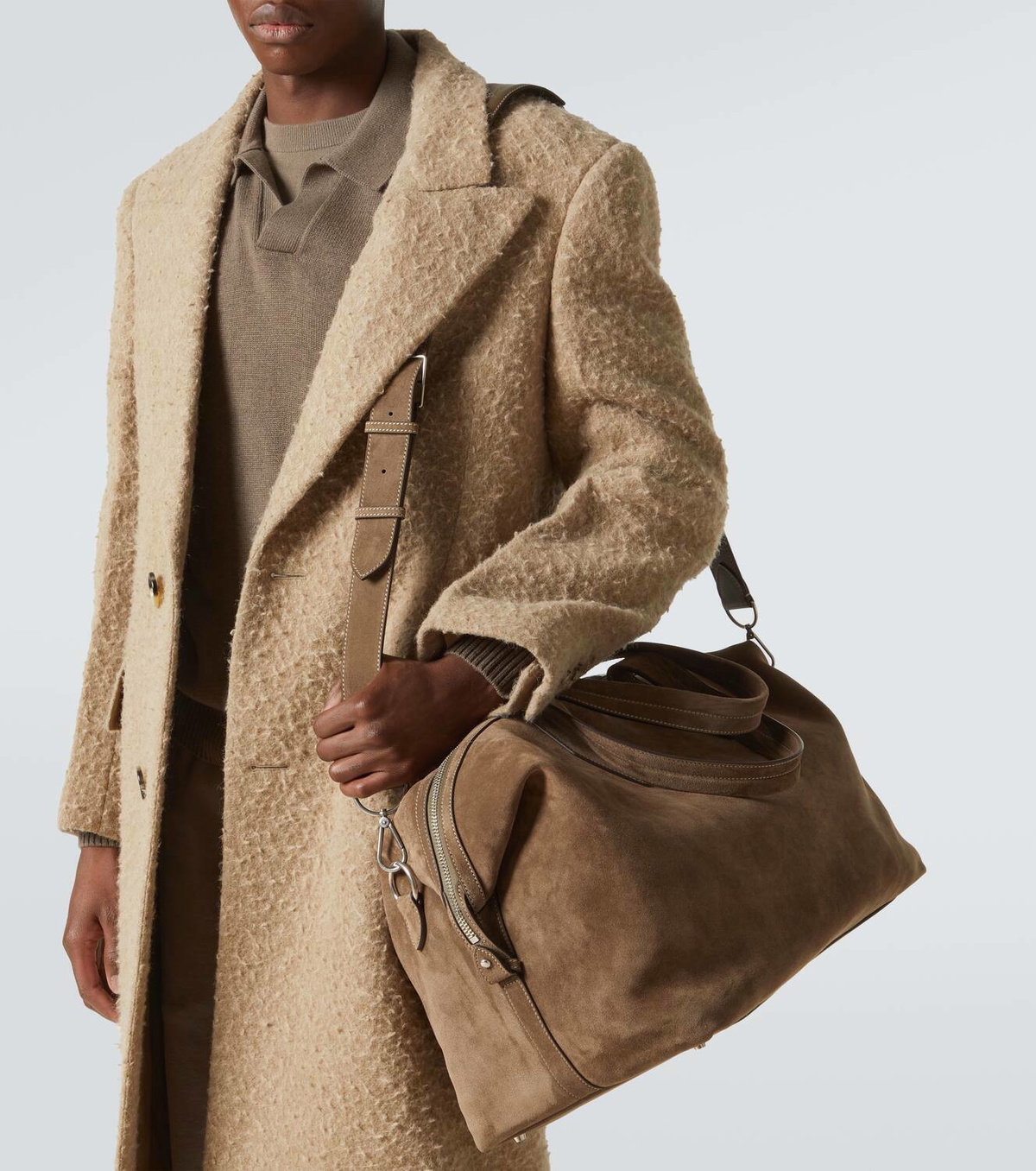 Métier Nomad suede duffel bag