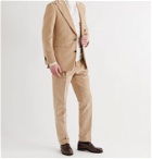 Saman Amel - Slim-Fit Cotton-Corduroy Suit Trousers - Neutrals