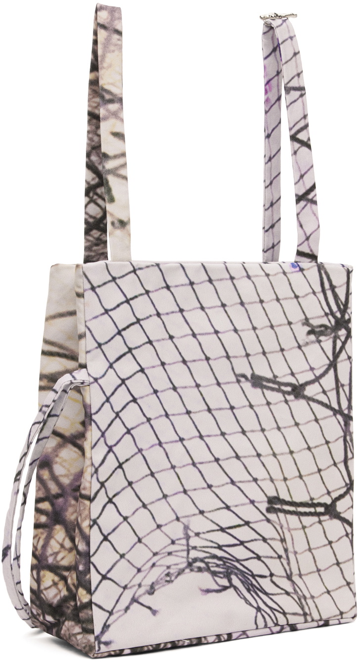 Serapis Purple Printed Tote