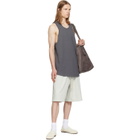 Fear of God ESSENTIALS Gray Ribbed Essential Tank Top