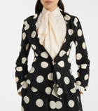 Junya Watanabe Polka-dot georgette blazer