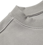 Ader Error - Oversized Logo-Print Cotton-Blend Piqué Sweatshirt - Gray