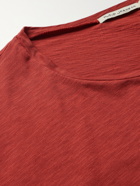 NUDIE JEANS - Roger Slub Organic Cotton-Jersey T-Shirt - Red