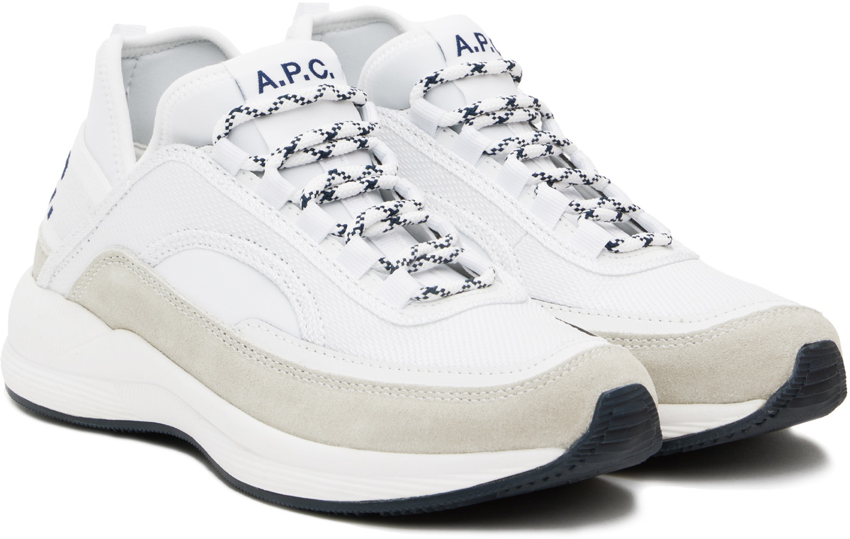 スニーカー A.P.C. Woman Sneakers White PUABHM56112 AAB Plain | Faux Leather Sneakers | A.P.C. Accessories