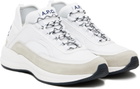 A.P.C. White Run Around Sneakers