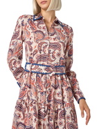 MC2 Saint Barth Woman Linen Dress Marbella With Paisley Print