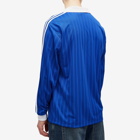 Adidas Men's Pique Long Sleeve T-Shirt in Semi Lucid Blue