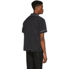 Saturdays NYC Black Solid Cameron Short Sleeve Shirt