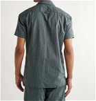Oliver Spencer Loungewear - Townsend Striped Organic Cotton Pyjama Shirt - Green