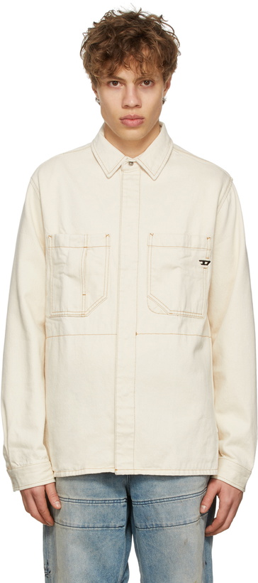 Photo: Diesel Off-White Cotton Shirt