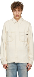 Diesel Off-White Cotton Shirt