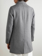 Herno - Convertible Padded Wool-Blend and Quilted Shell Coat - Gray