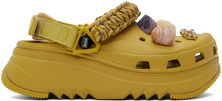 Photo: Crocs Yellow Aries Edition Hiker Xscape Clogs