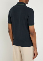 Fred Perry Logo-embroidered Cotton Polo Shirt Navy