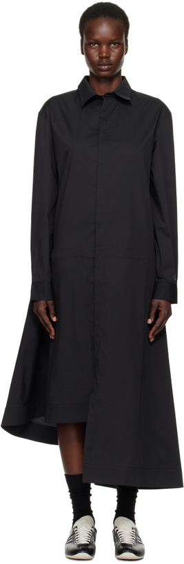 Photo: Y-3 Black Shirt Midi Dress