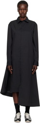 Y-3 Black Shirt Midi Dress