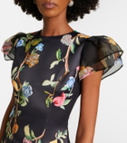 Leo Lin Sofia embellished floral maxi dress