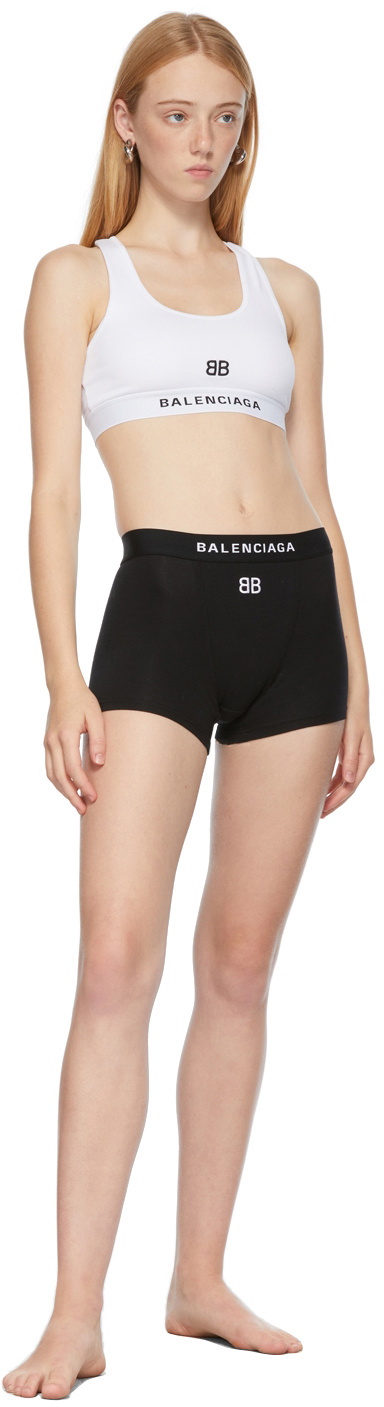 Balenciaga Black Logo Sports Boy Shorts Balenciaga