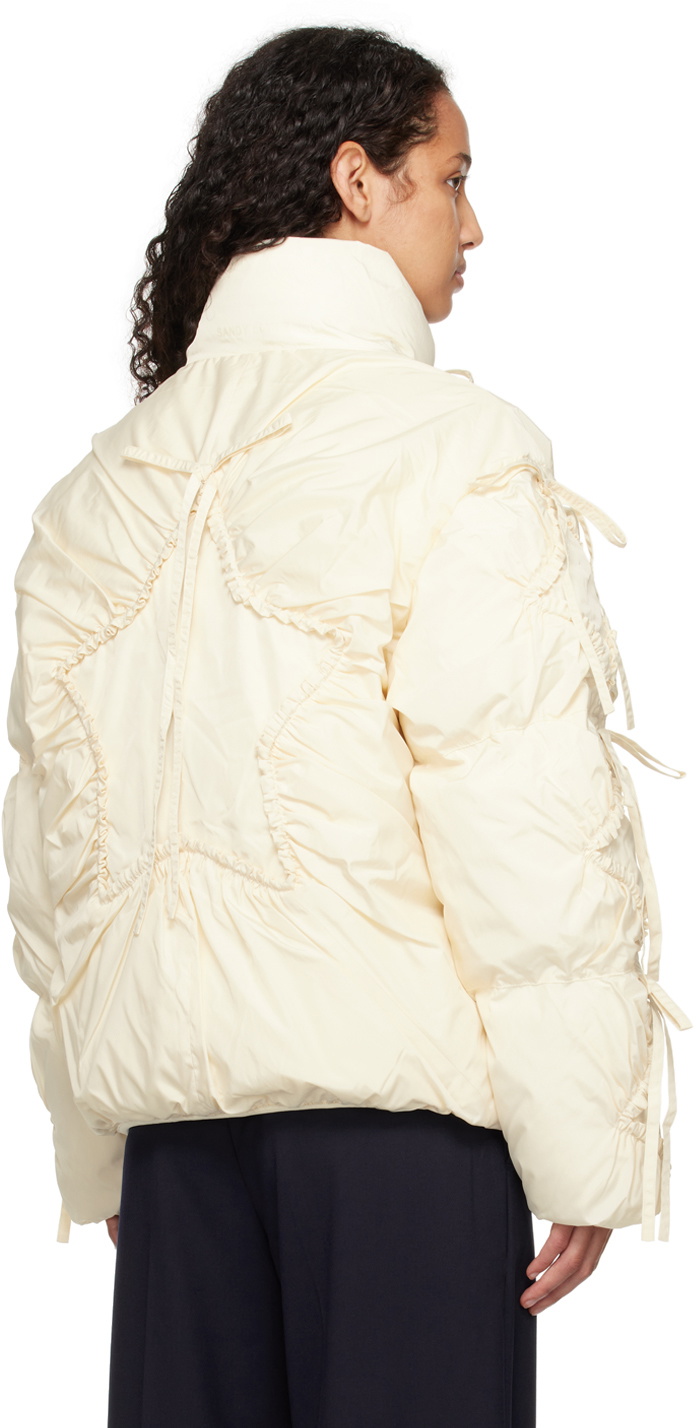 Sandy Liang Off-White Etoile Puffer Jacket
