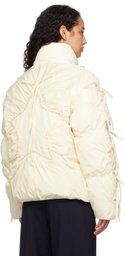 Sandy Liang Off-White Etoile Puffer Jacket