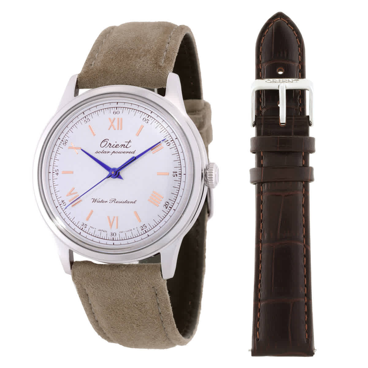 Orient Classic Solar-Powered White Dial Watch RA-WK0006S10B