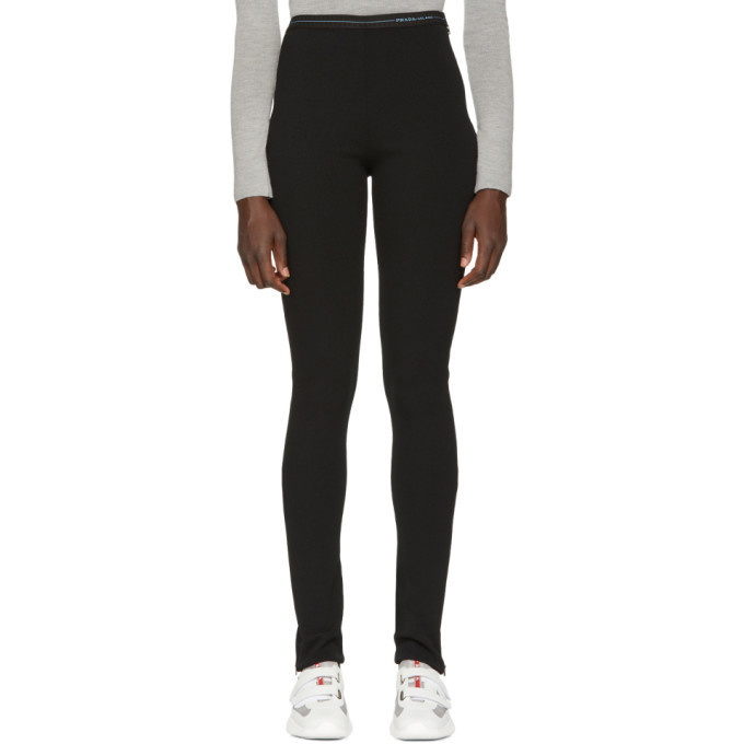 Photo: Prada Black Milano Elastic Band Leggings