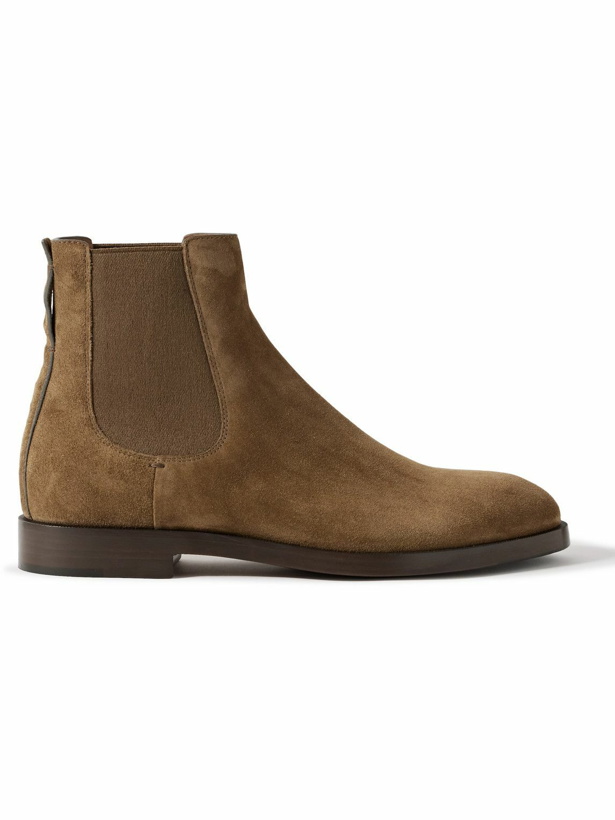 Photo: Zegna - Torino Suede Chelsea Boots - Brown