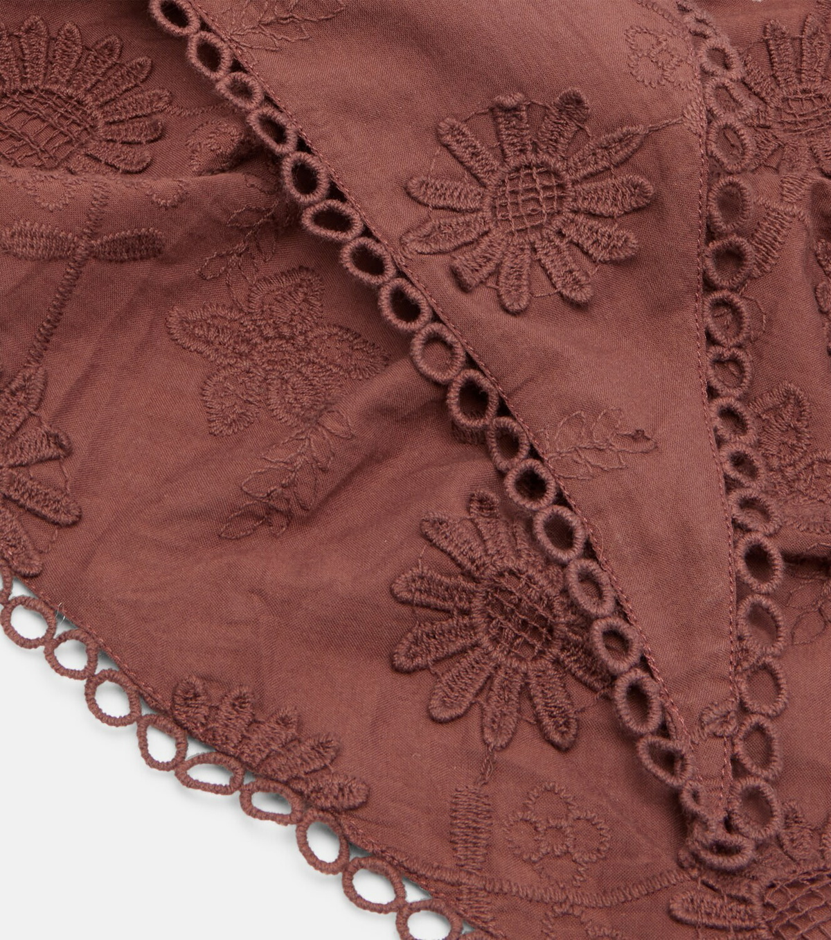 Poupette St Barth Aura embroidered cotton scarf