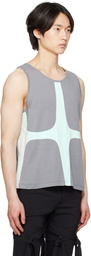 STRONGTHE Gray Paneled Tank Top