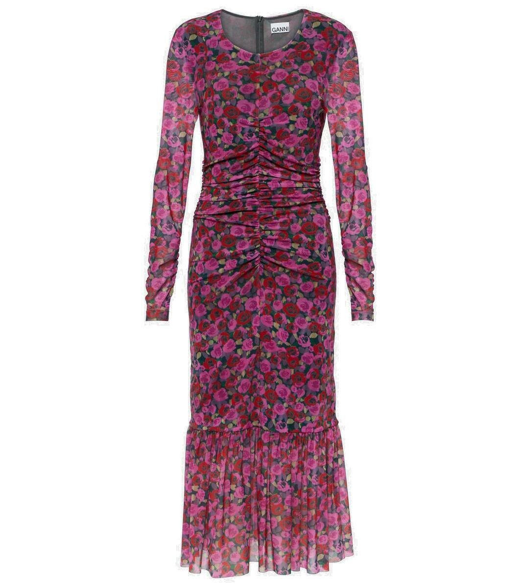 GANNI - Women - Demitasse Long Marl Mesh Dress