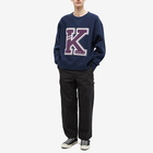 Kenzo Paris Men's College Exagerated Sweat in Midnight Blue