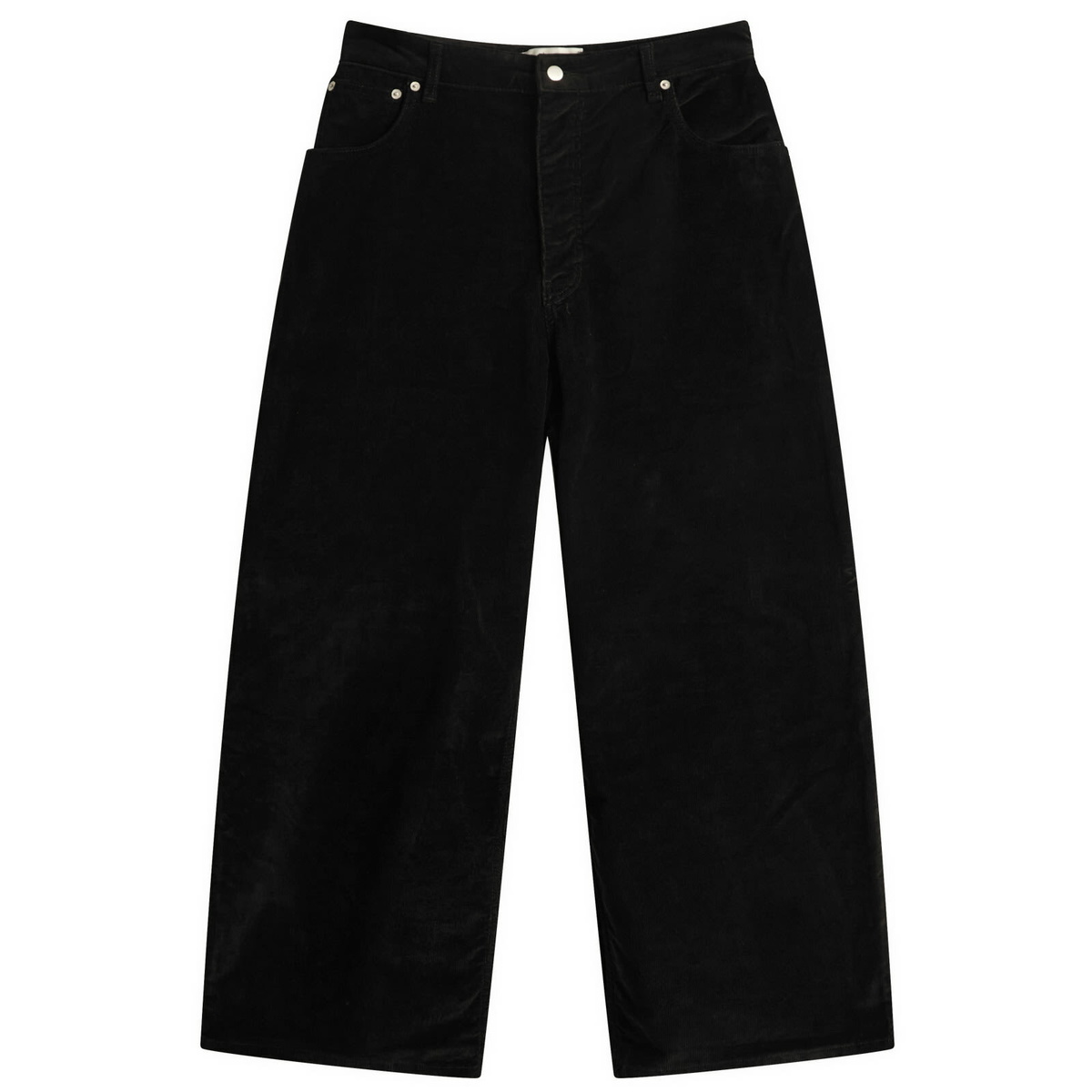 Studio Nicholson Men's Sorte Deep Pleat Volume Twill Pant in