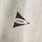 END. x and wander 3L Print Poncho in L.Grey 
