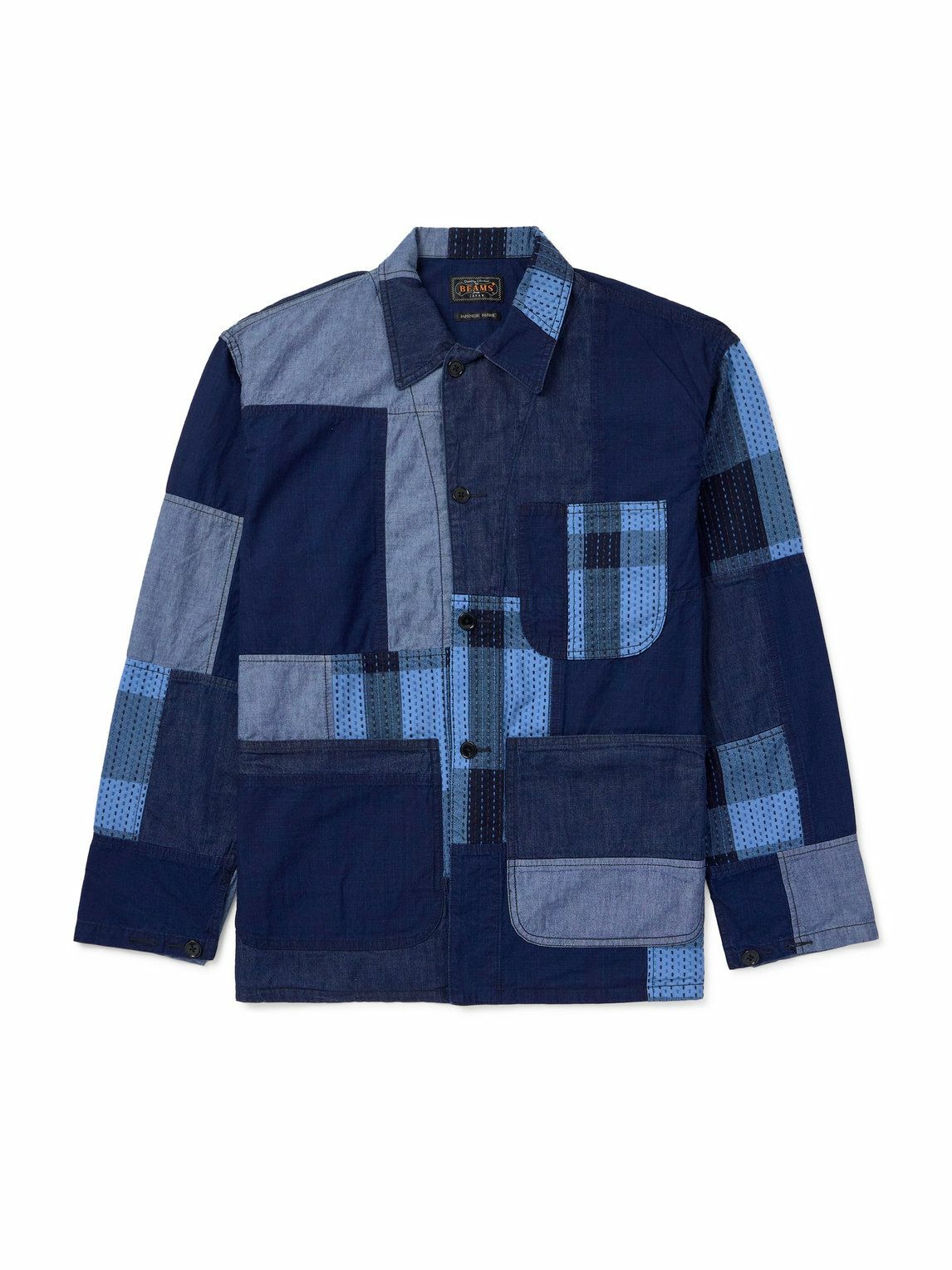 Beams Plus Men's 3 Button Combat Wool Blazer in Navy Beams Plus