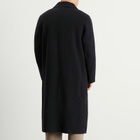 Percival Men's Double Faced Wool Overcoat in Navy