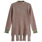 TOGA ARCHIVES Women's TOGA Tweed Knit Back Zip Pullover in Green