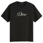Dime Men's Cursive Smashed T-Shirt in Black