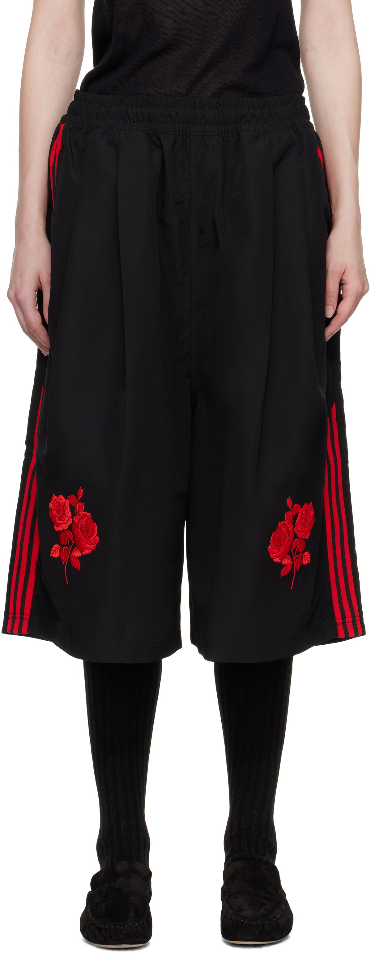 WILLY CHAVARRIA Black adidas Originals Edition Long Shorts