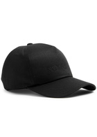 Saint Laurent Logo-embroidered Cotton-blend cap Black