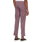 Rochambeau Purple Plaid Pipe Trousers