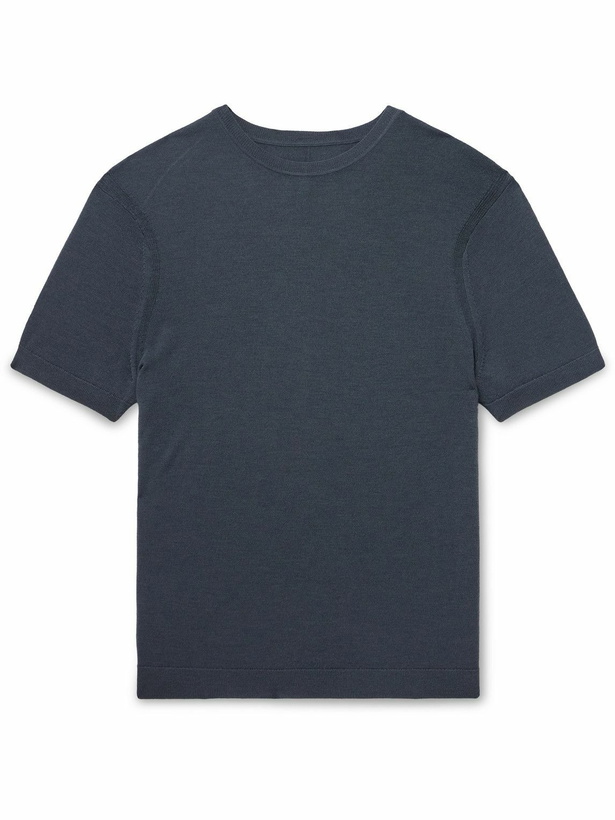 Photo: Rag & Bone - Aulton Wool and Lyocell-Blend T-Shirt - Gray