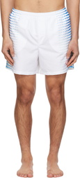 Casablanca White Printed Swim Shorts