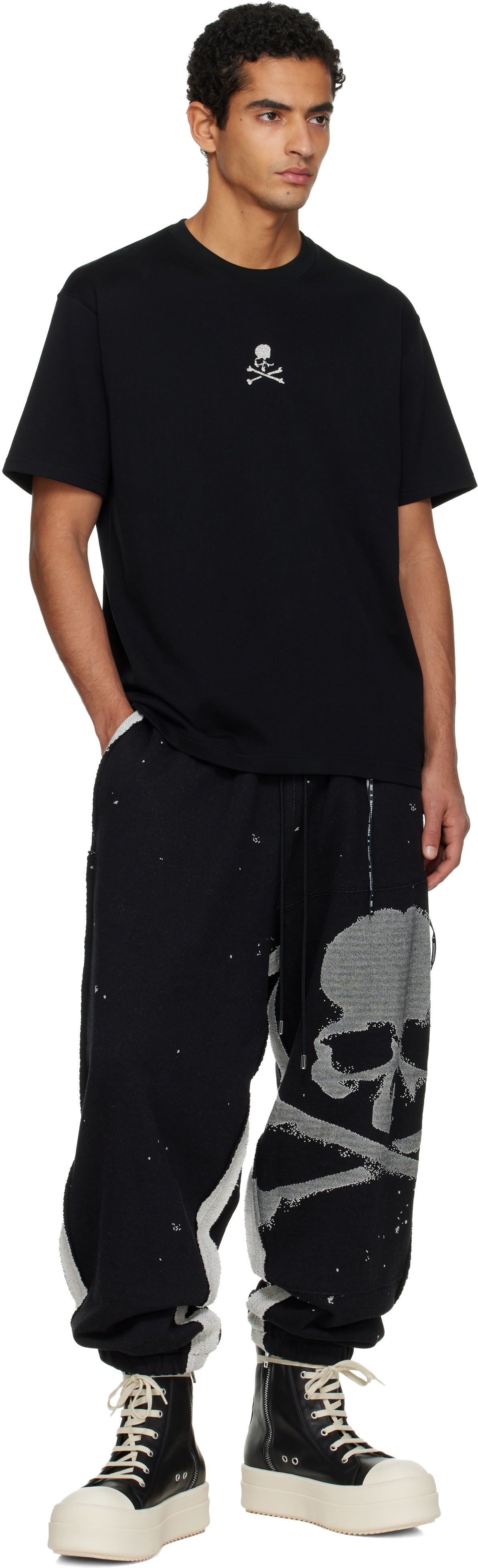 mastermind JAPAN Black Loopwheel SS T-Shirt