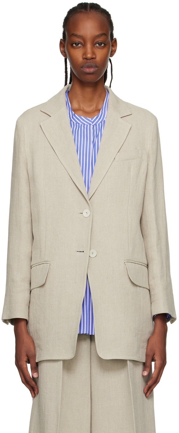 Max Mara Beige Adelchi Blazer Max Mara