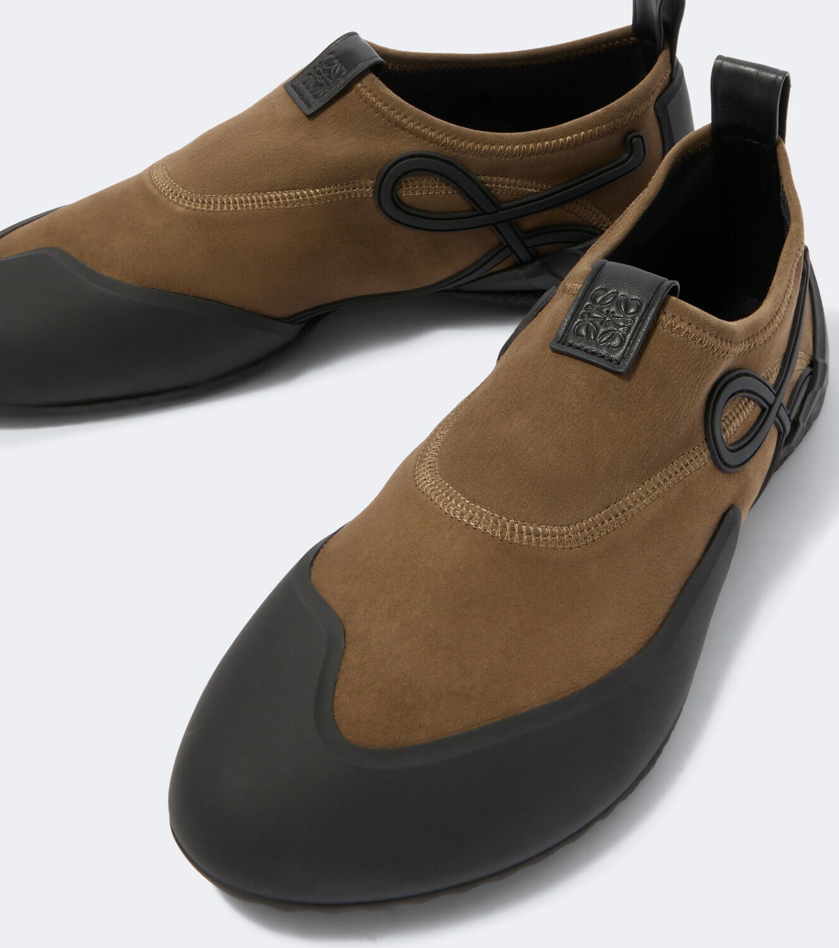 Loewe Grip Aqua suede slip-on shoes